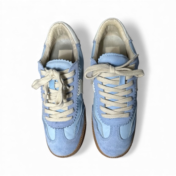 Dolce Vita Light Blue and White Sneakers - Picture 3 of 7